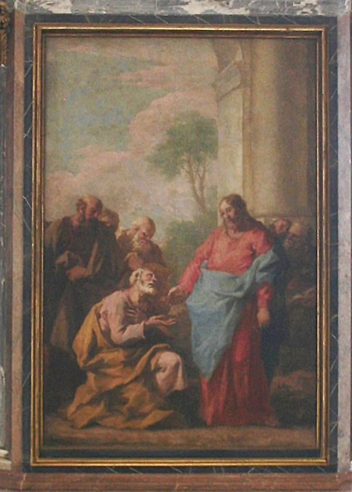 Gesù porge a Pietro le chiavi del regno dei cieli - Bautzen, Cattedrale di S. Pietro